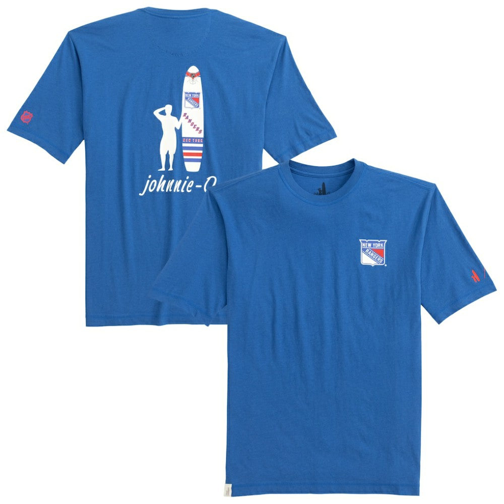 New York Rangers johnnie-O Heathered Spencer T-Shirt - Blue T-shirts