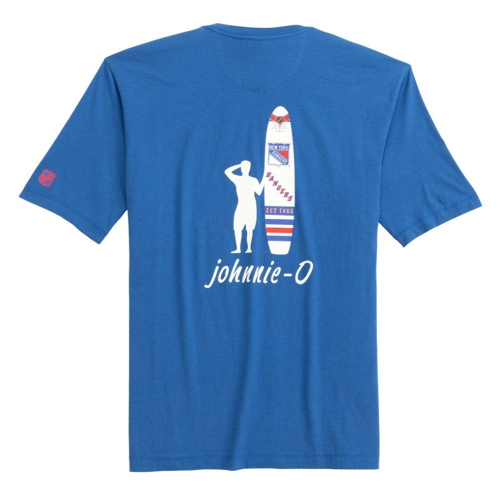 New York Rangers johnnie-O Heathered Spencer T-Shirt - Blue T-shirts