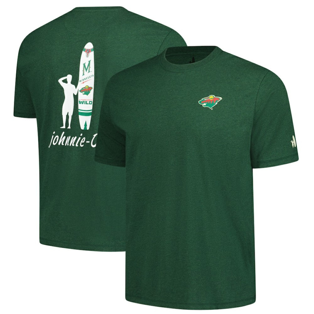 Minnesota Wild johnnie-O Heathered Spencer T-Shirt - Green T-shirts