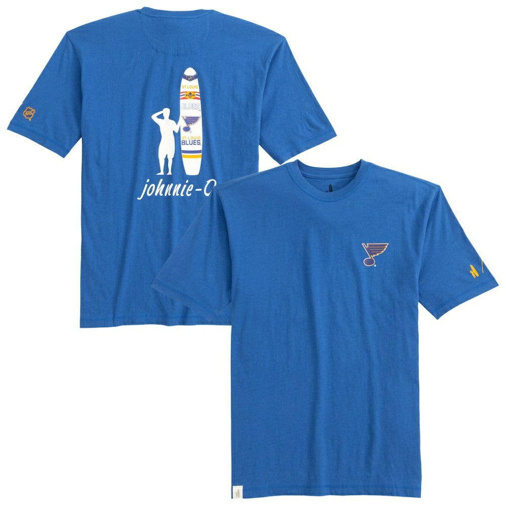 St. Louis Blues johnnie-O Heathered Spencer T-Shirt - Blue T-shirts