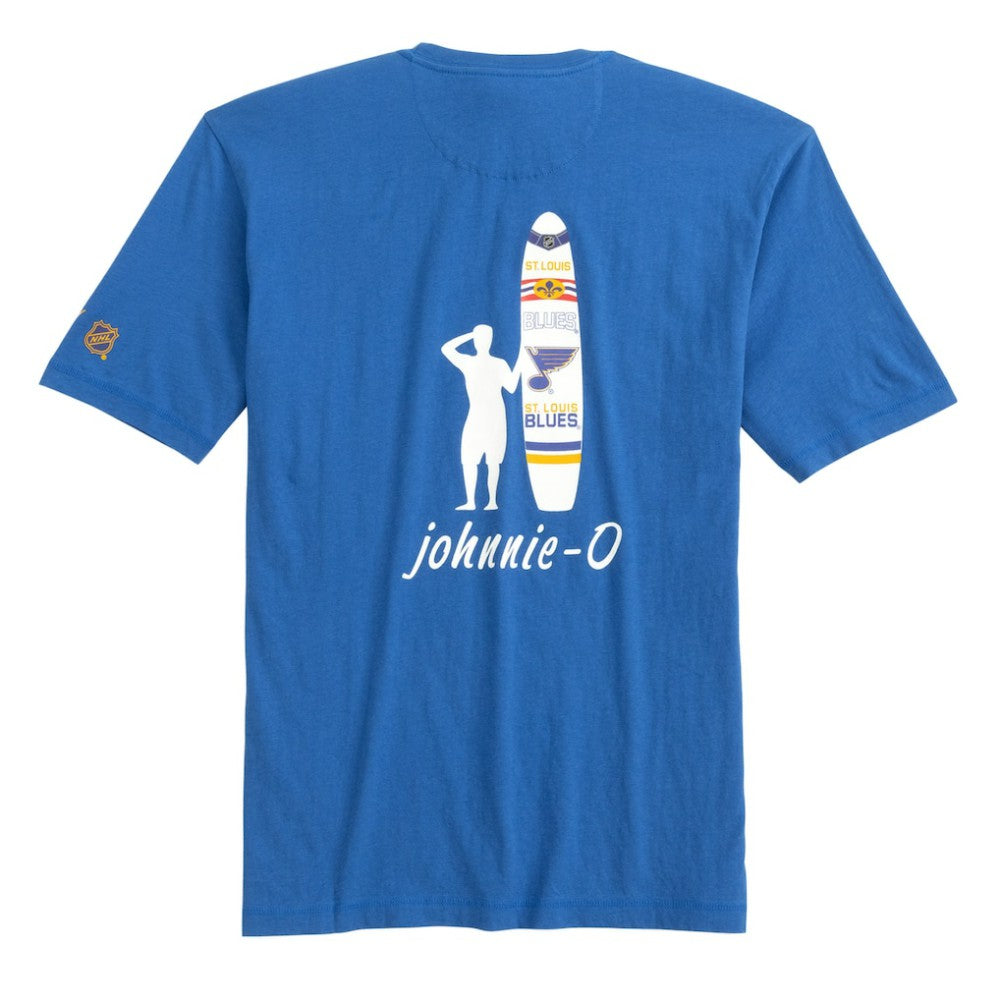 St. Louis Blues johnnie-O Heathered Spencer T-Shirt - Blue T-shirts
