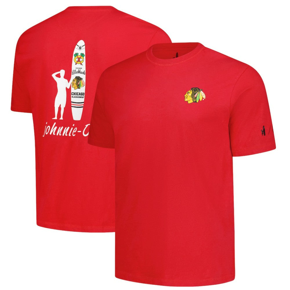 Chicago Blackhawks johnnie-O Heathered Spencer T-Shirt - Red T-shirts