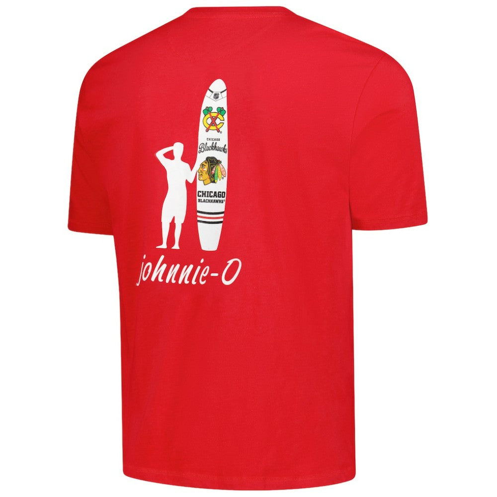 Chicago Blackhawks johnnie-O Heathered Spencer T-Shirt - Red T-shirts