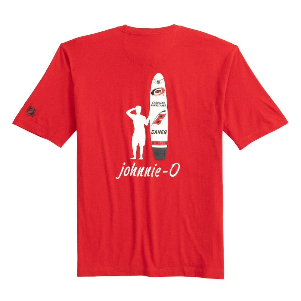 Carolina Hurricanes johnnie-O Heathered Spencer T-Shirt - Red T-shirts