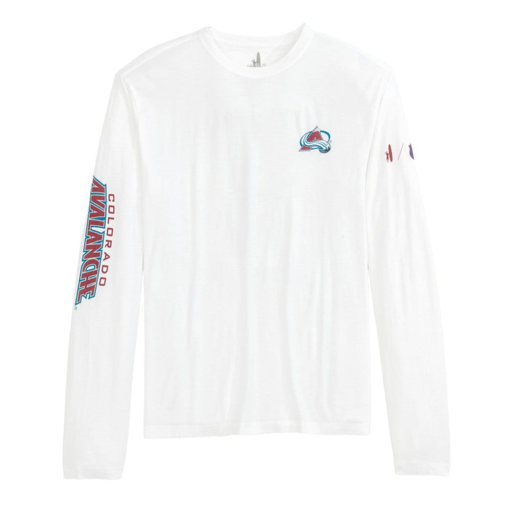 Colorado Avalanche johnnie-O Adam Long Sleeve T-Shirt - White T-shirts