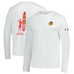 Chicago Blackhawks johnnie-O Adam Long Sleeve T-Shirt - White T-shirts