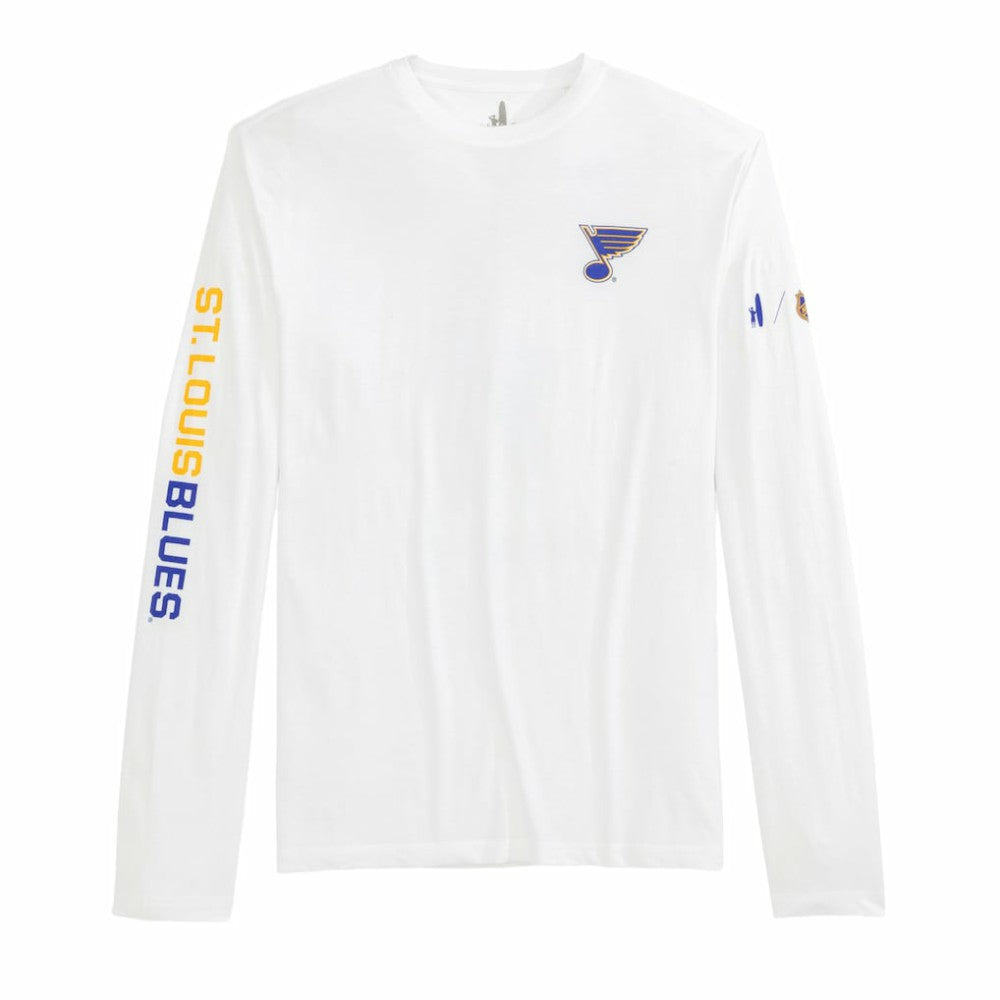 St. Louis Blues johnnie-O Adam Long Sleeve T-Shirt - White T-shirts