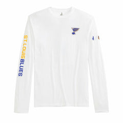 St. Louis Blues johnnie-O Adam Long Sleeve T-Shirt - White T-shirts
