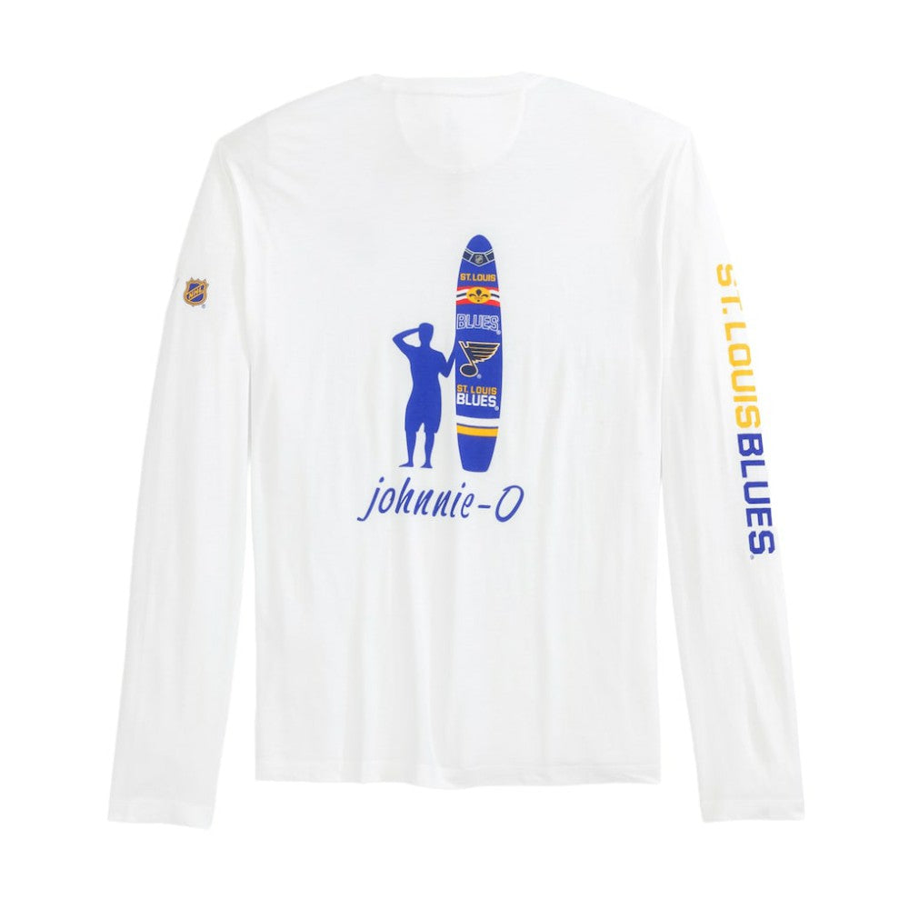 St. Louis Blues johnnie-O Adam Long Sleeve T-Shirt - White T-shirts