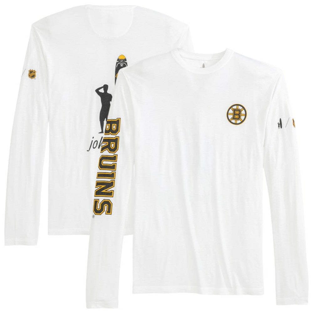 Boston Bruins johnnie-O Adam Long Sleeve T-Shirt - White T-shirts