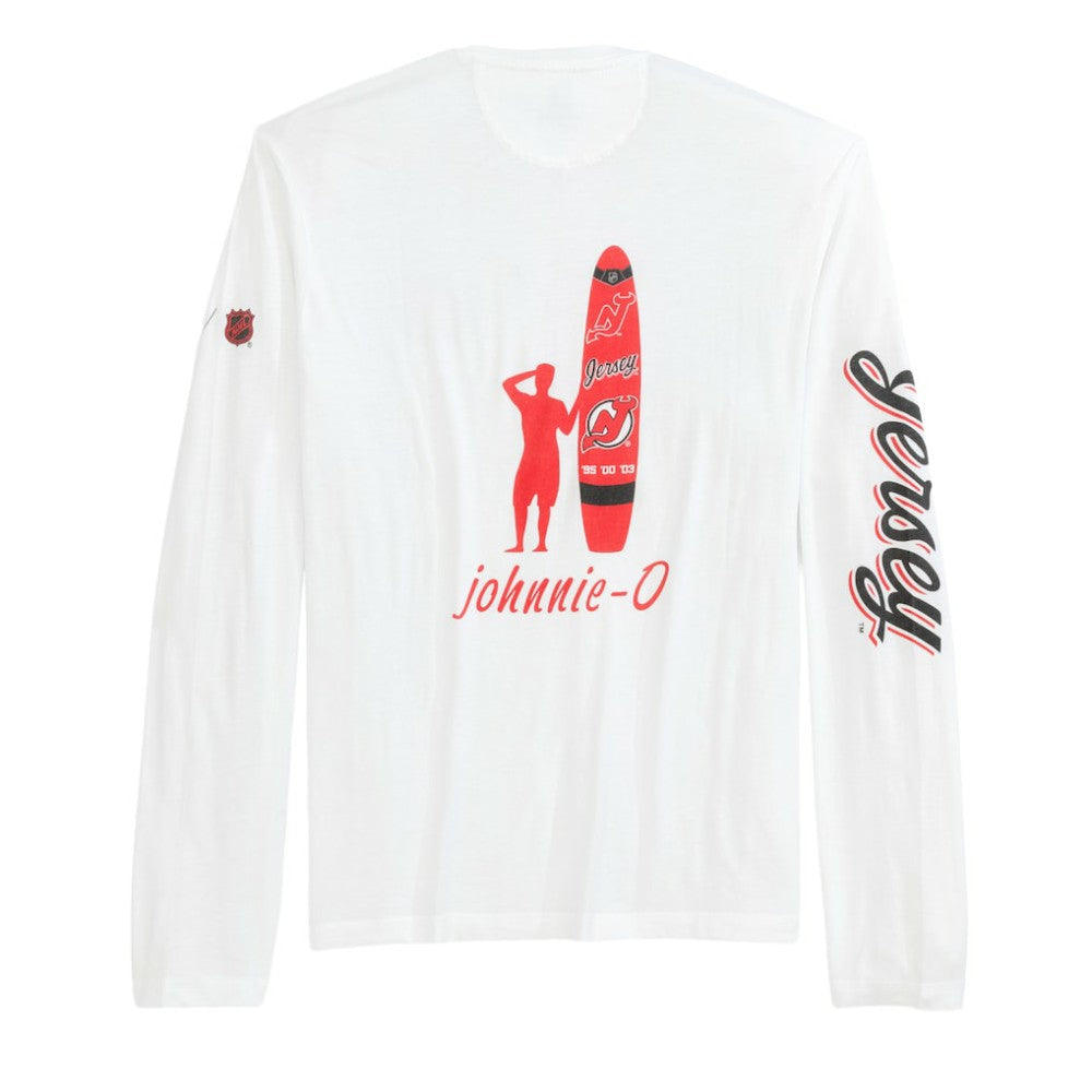 New Jersey Devils johnnie-O Adam Long Sleeve T-Shirt - White T-shirts