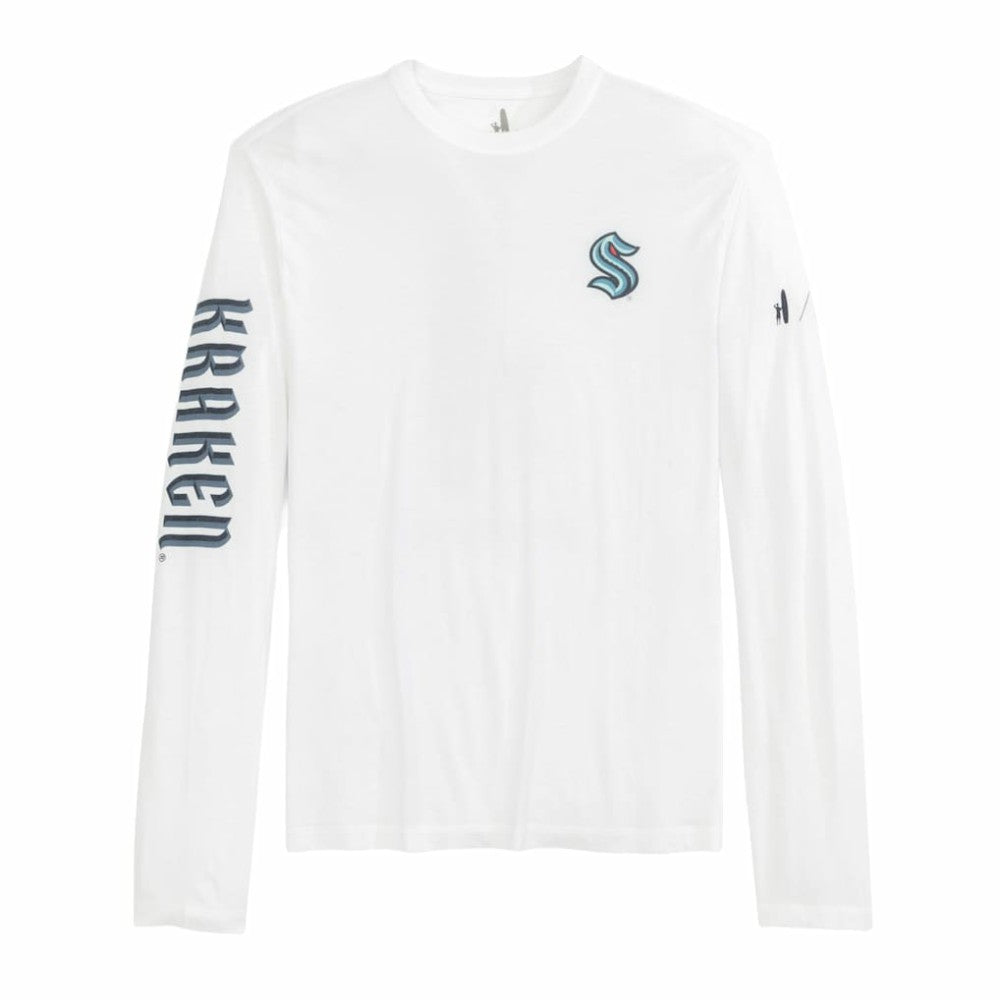 Seattle Kraken johnnie-O Adam Long Sleeve T-Shirt - White T-shirts
