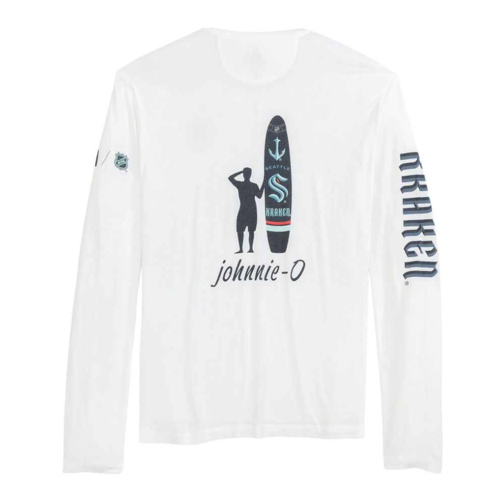 Seattle Kraken johnnie-O Adam Long Sleeve T-Shirt - White T-shirts
