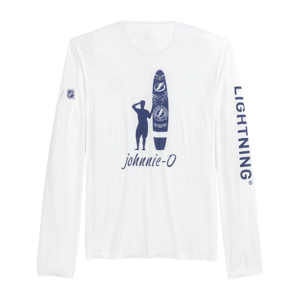 Tampa Bay Lightning johnnie-O Adam Long Sleeve T-Shirt - White T-shirts
