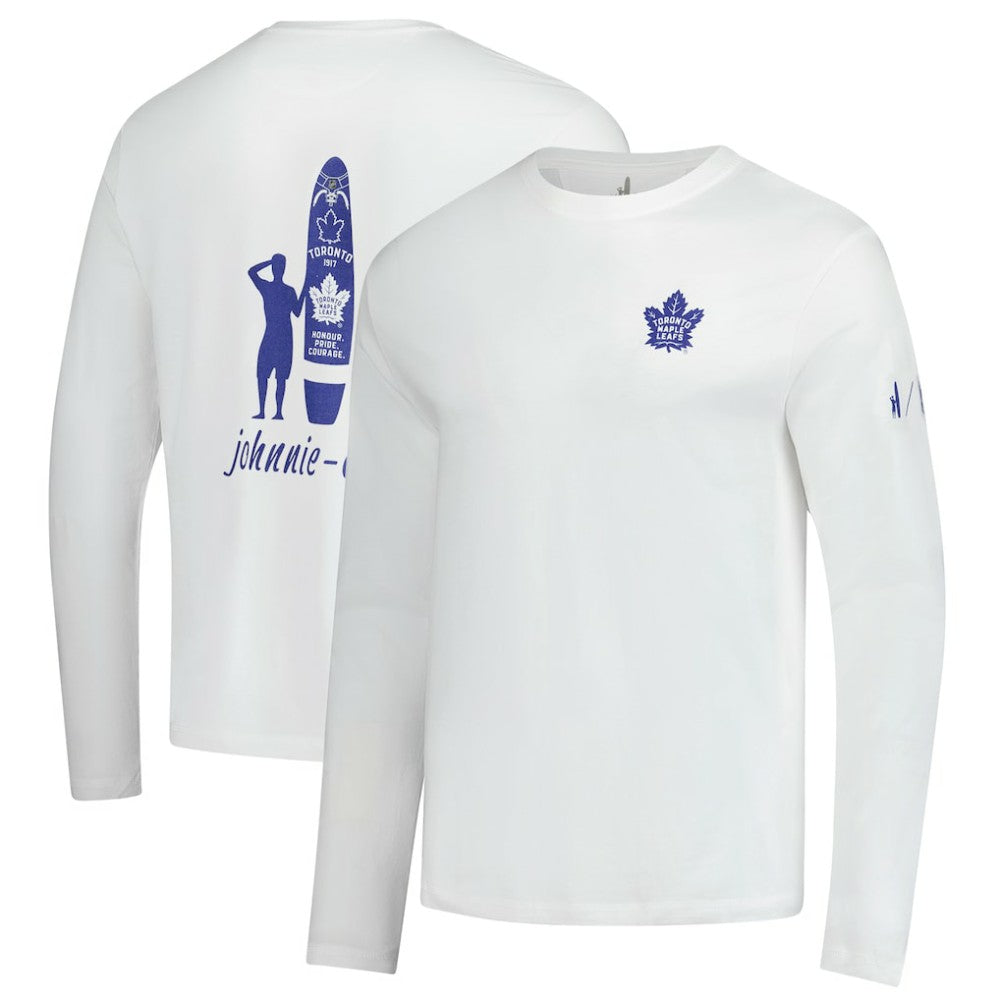 Toronto Maple Leafs johnnie-O Adam Long Sleeve T-Shirt - White T-shirts