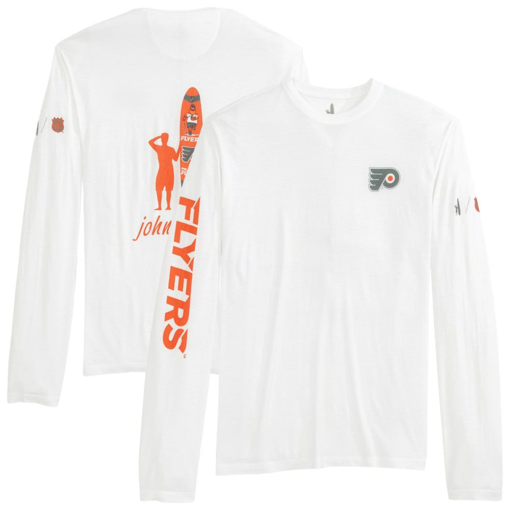 Philadelphia Flyers johnnie-O Adam Long Sleeve T-Shirt - White T-shirts