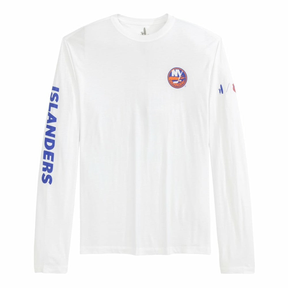 New York Islanders johnnie-O Adam Long Sleeve T-Shirt - White T-shirts
