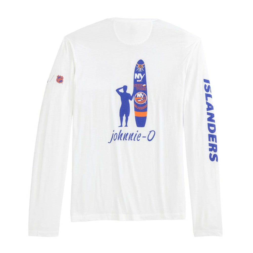 New York Islanders johnnie-O Adam Long Sleeve T-Shirt - White T-shirts