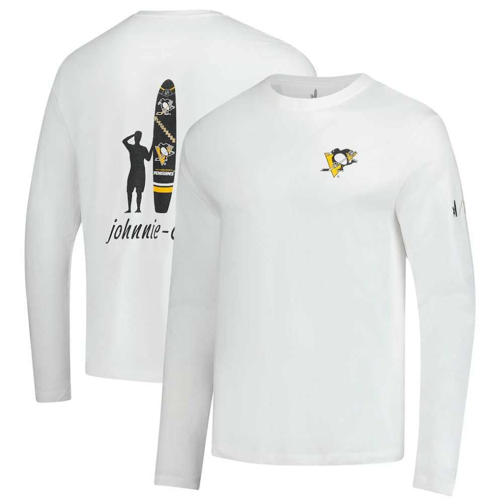 Pittsburgh Penguins johnnie-O Adam Long Sleeve T-Shirt - White T-shirts
