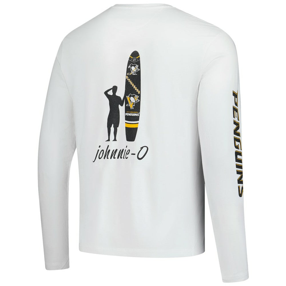 Pittsburgh Penguins johnnie-O Adam Long Sleeve T-Shirt - White T-shirts