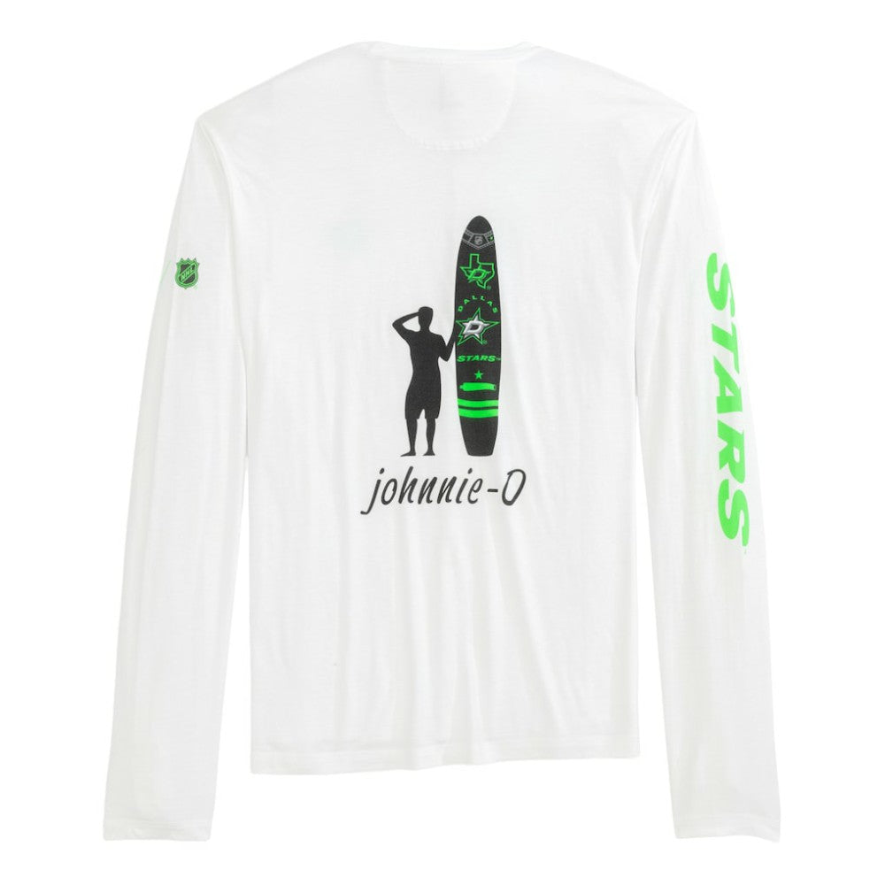 Dallas Stars johnnie-O Adam Long Sleeve T-Shirt - White T-shirts
