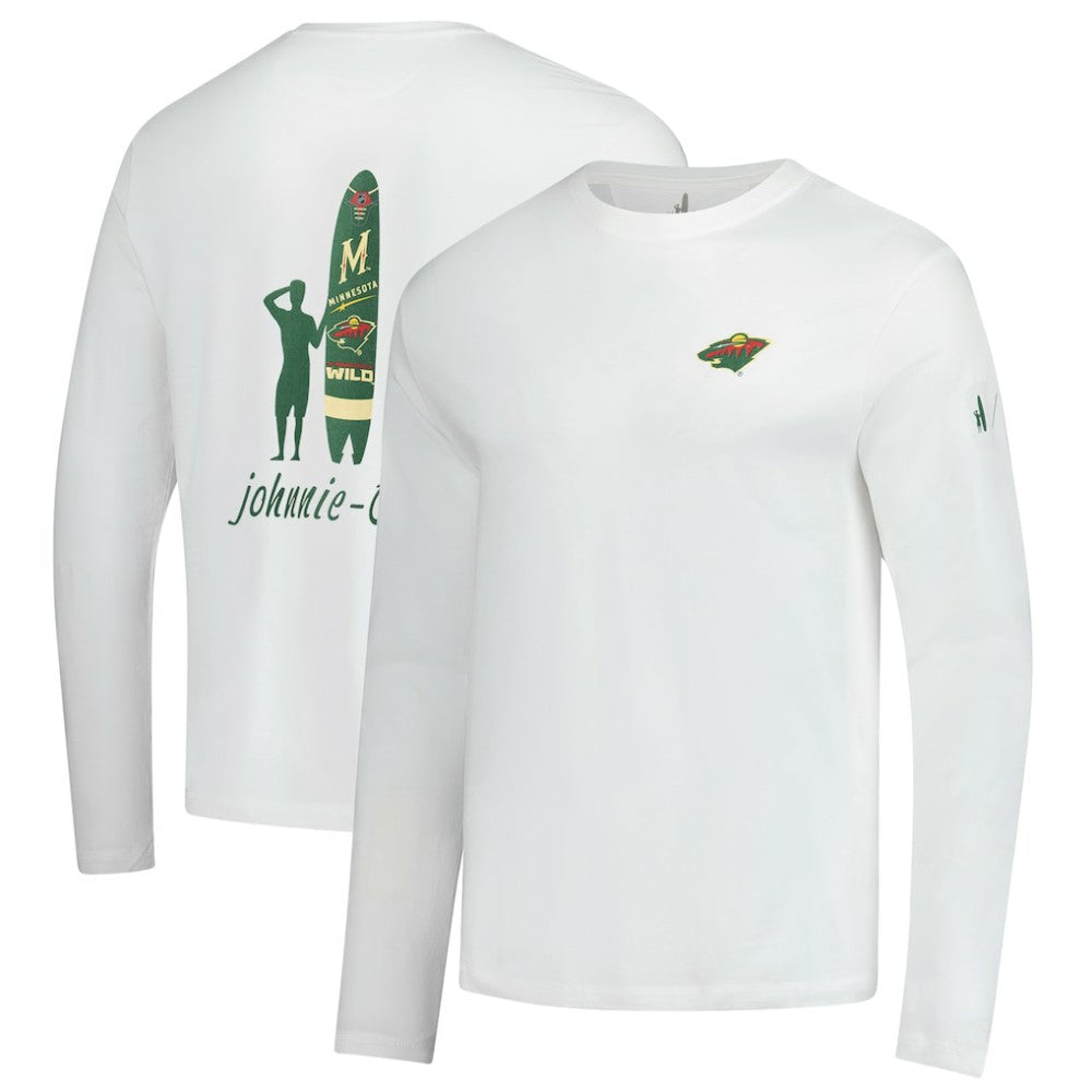 Minnesota Wild johnnie-O Adam Long Sleeve T-Shirt - White T-shirts