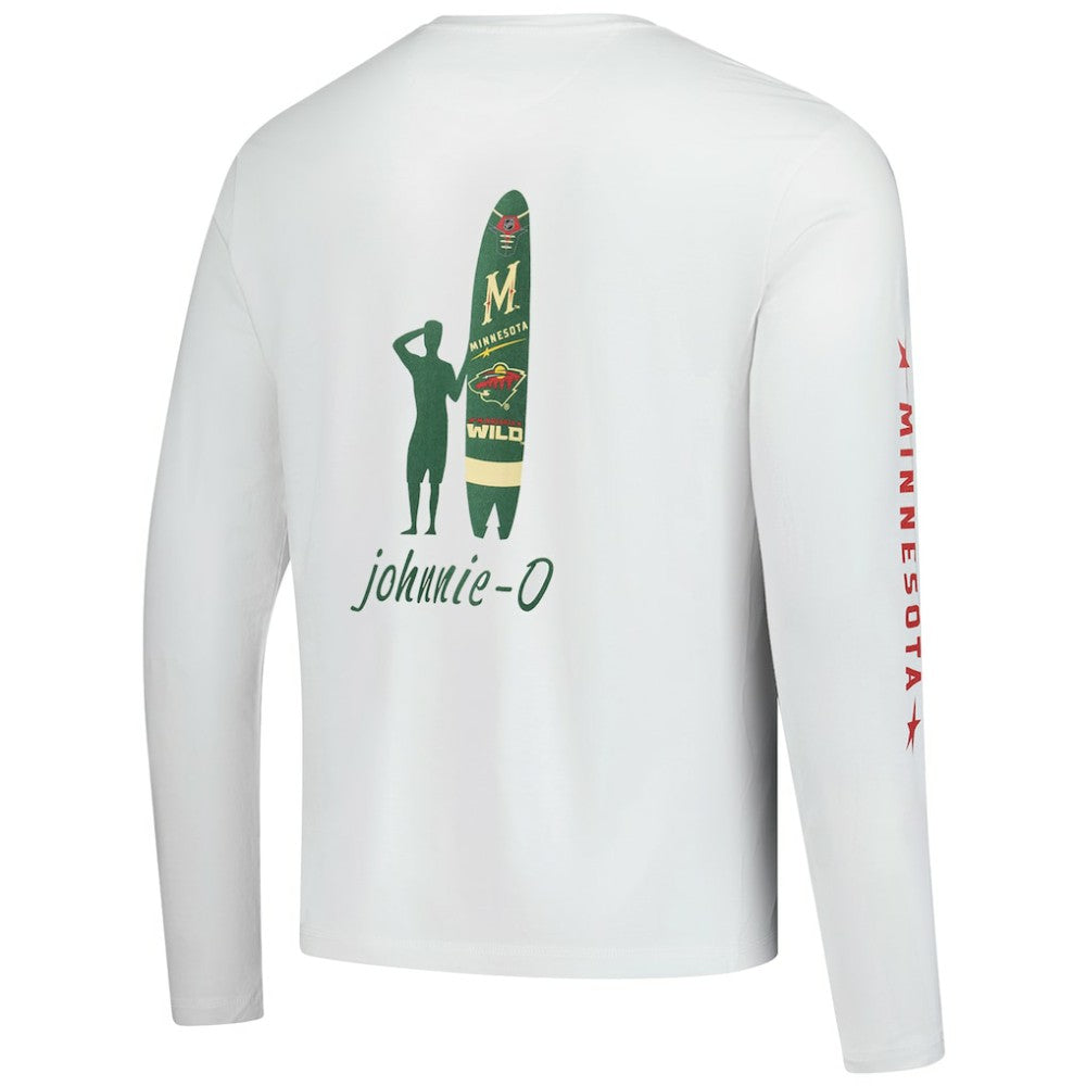 Minnesota Wild johnnie-O Adam Long Sleeve T-Shirt - White T-shirts