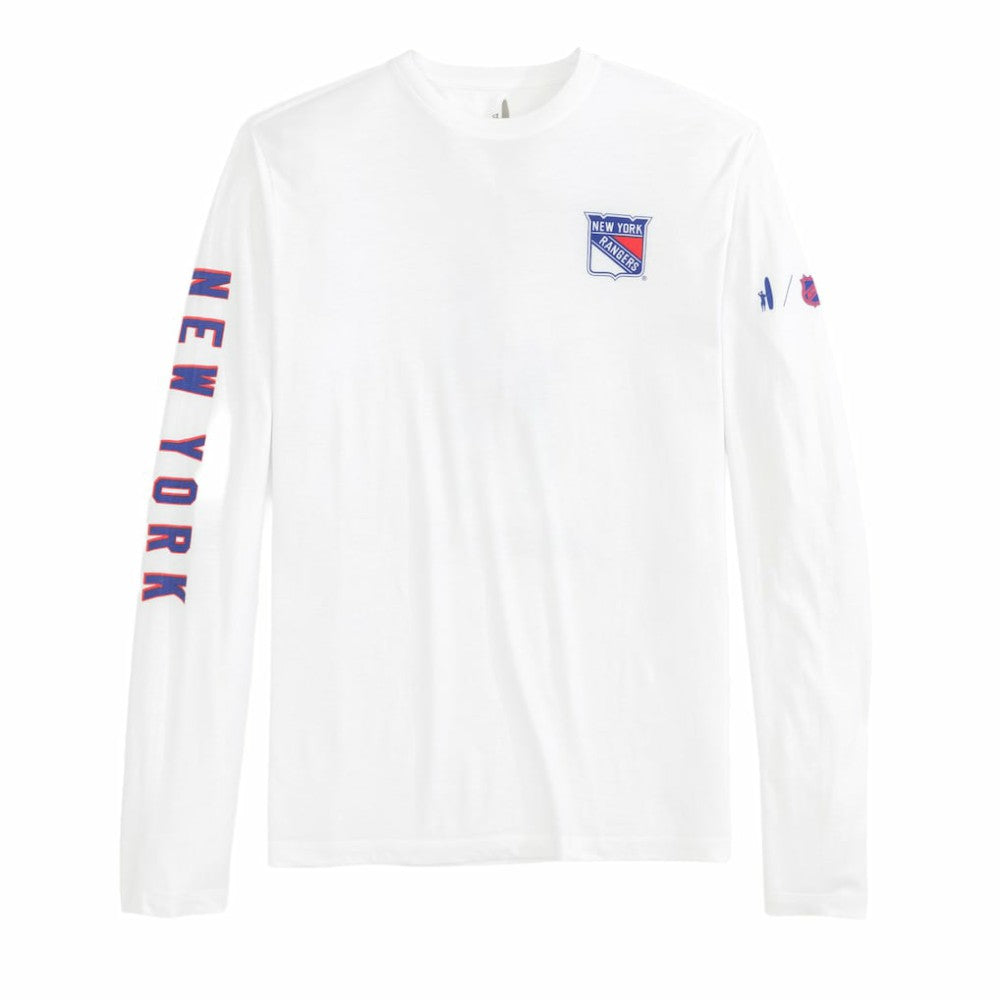 New York Rangers johnnie-O Adam Long Sleeve T-Shirt - White T-shirts