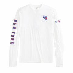 New York Rangers johnnie-O Adam Long Sleeve T-Shirt - White T-shirts