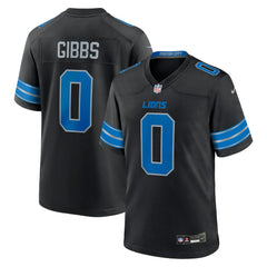 Jahmyr Gibbs Detroit Lions 2nd Alternate Game Player Jersey - Black sale