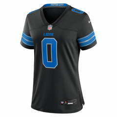 Jahmyr Gibbs Detroit Lions Women's 2nd Alternate Game Player Jersey - Black for sale