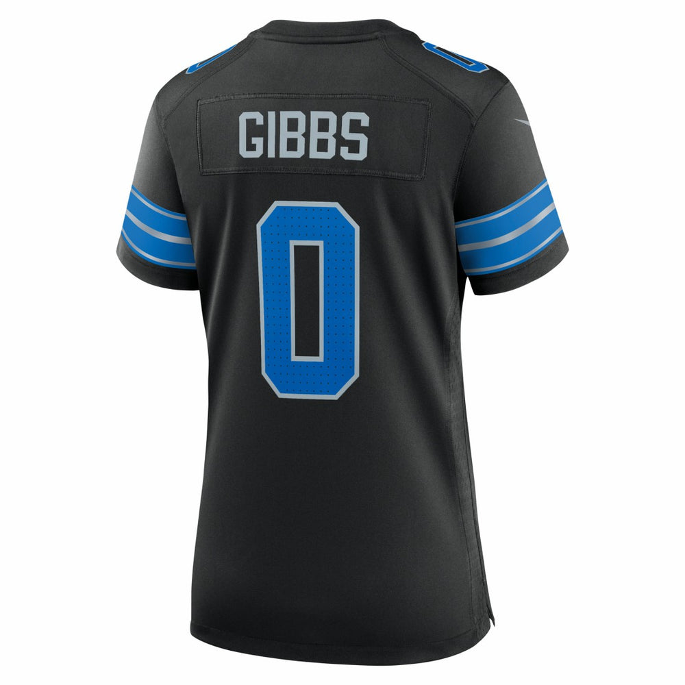 Jahmyr Gibbs Detroit Lions Women's 2nd Alternate Game Player Jersey - Black for sale