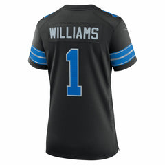 Jameson Williams Detroit Lions Women's 2nd Alternate Game Player Jersey - Black for sale