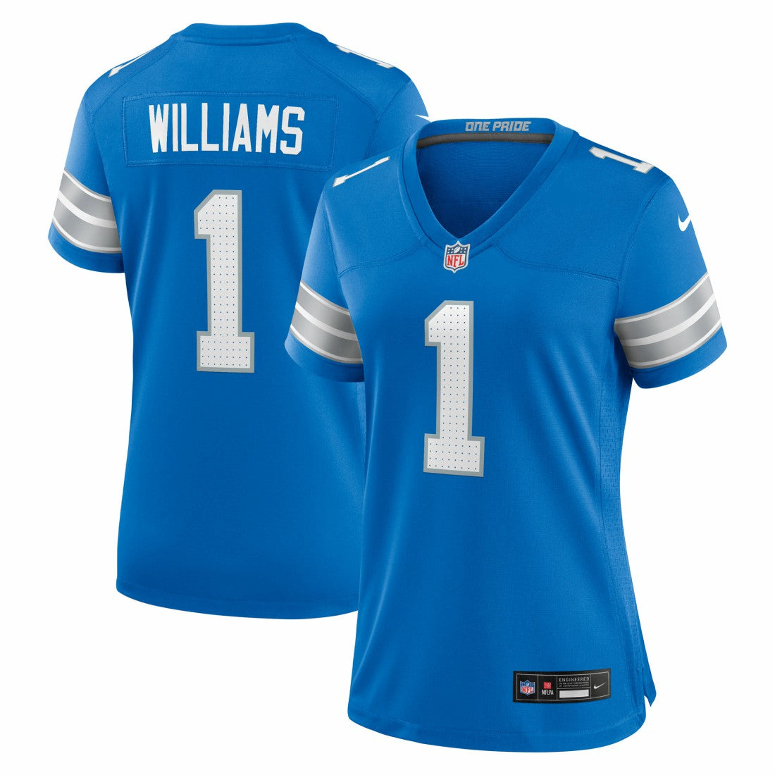 Jameson Williams Detroit Lions Women's Game Player Jersey - Blue outlet