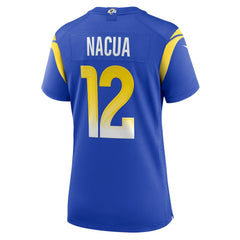 Puka Nacua Los Angeles Rams Women's Game Player Jersey - Royal cheap