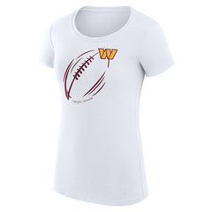 Washington Commanders G-III 4Her by Carl Banks Women's Super-Slim Fit Lightweight Subtle Football T-Shirt - White sale
