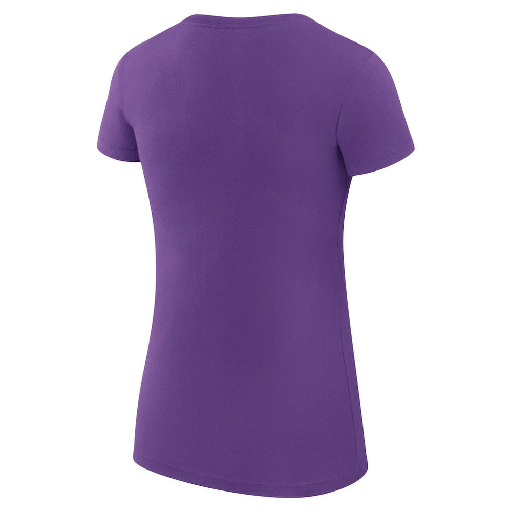 Minnesota Vikings G-III 4Her by Carl Banks Women's Super-Slim Fit Lightweight Subtle Football T-Shirt - Purple for sale