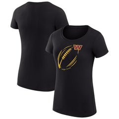 Washington Commanders G-III 4Her by Carl Banks Women's Super-Slim Fit Lightweight Subtle Football T-Shirt - Black online