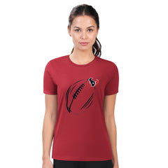 Houston Texans G-III 4Her by Carl Banks Women's Super-Slim Fit Lightweight Subtle Football T-Shirt - Red for sale