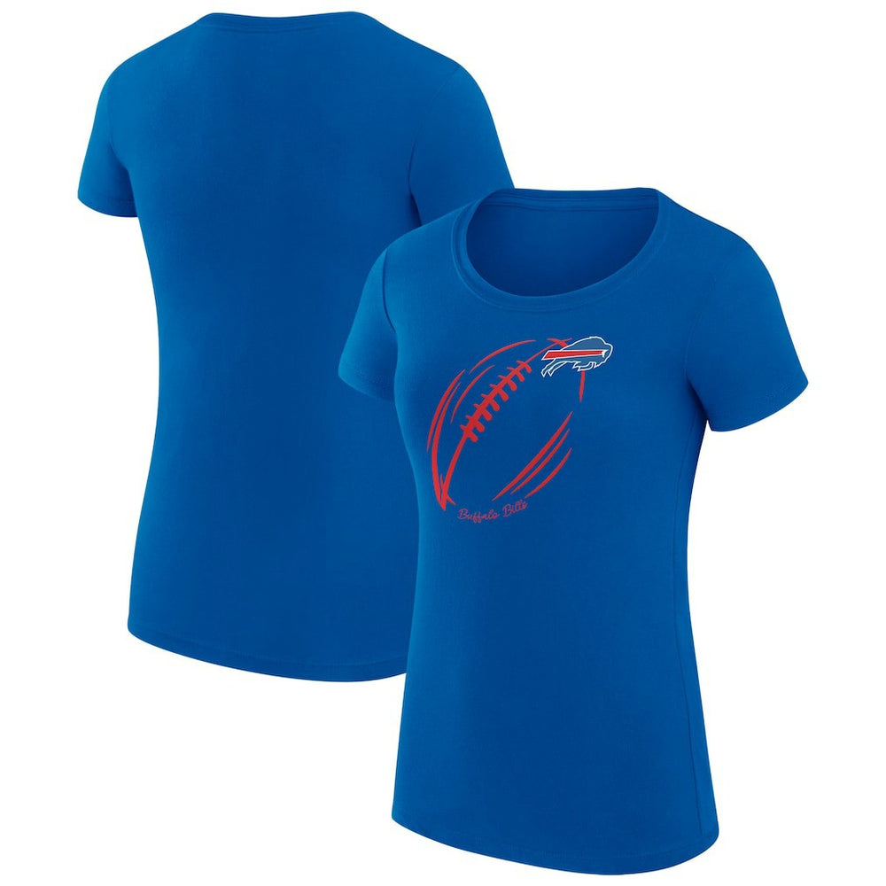 Buffalo Bills G-III 4Her by Carl Banks Women's Super-Slim Fit Lightweight Subtle Football T-Shirt - Royal sale