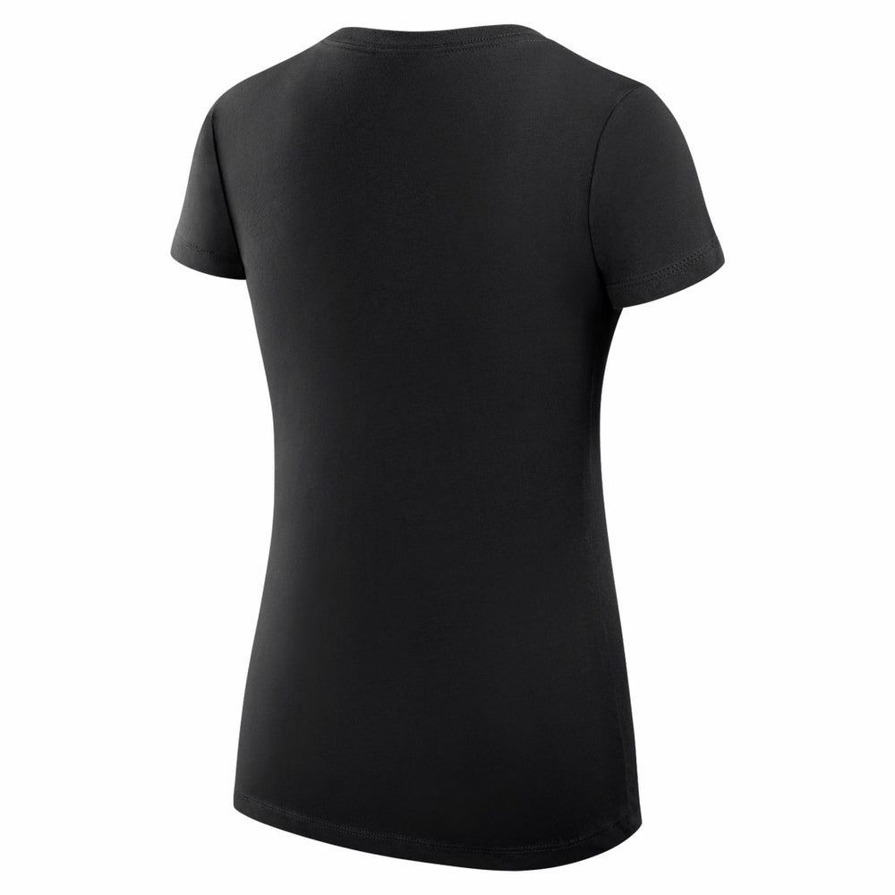 Detroit Lions G-III 4Her by Carl Banks Women's Super-Slim Fit Lightweight Subtle Football V-Neck T-Shirt - Black discount