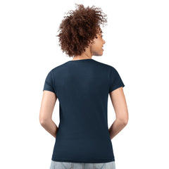 Houston Texans G-III 4Her by Carl Banks Women's Super-Slim Fit Lightweight Subtle Football V-Neck T-Shirt - Navy for sale
