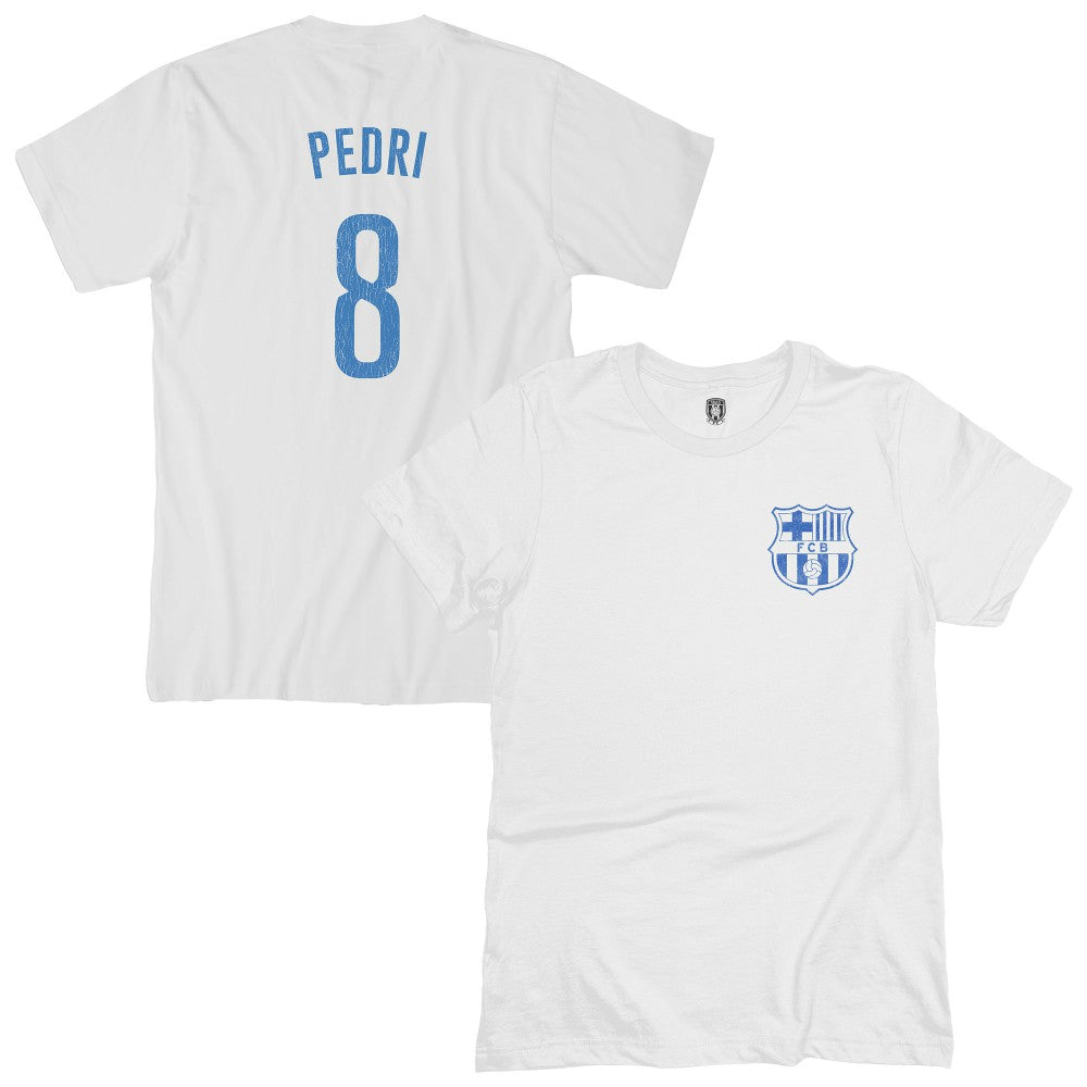 Pedri Barcelona 1863FC Player T-Shirt - White for sale