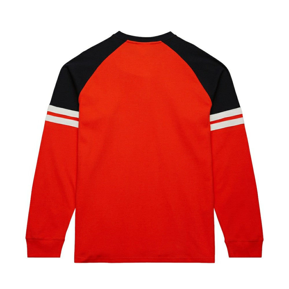 Philadelphia Flyers Mitchell & Ness Thermal Henley Long Sleeve T-Shirt - Orange T-shirts