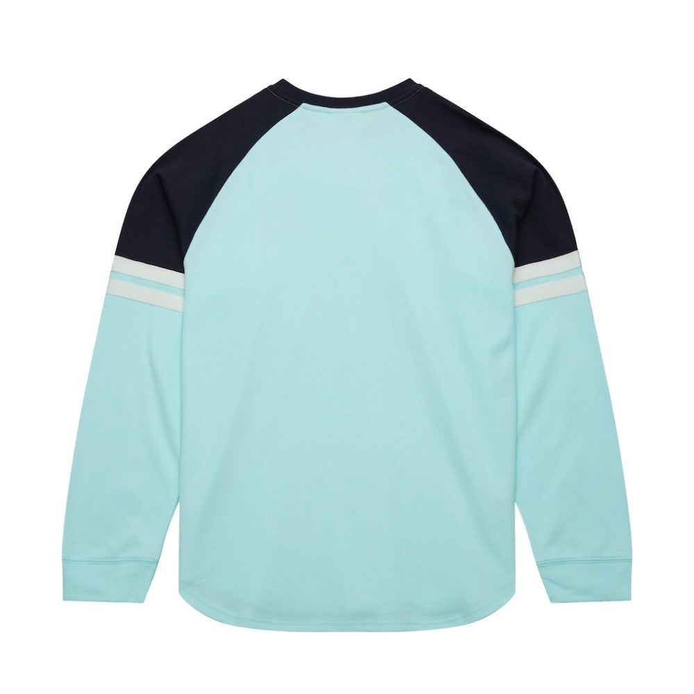Seattle Kraken Mitchell & Ness Thermal Henley Long Sleeve T-Shirt - Light Blue T-shirts