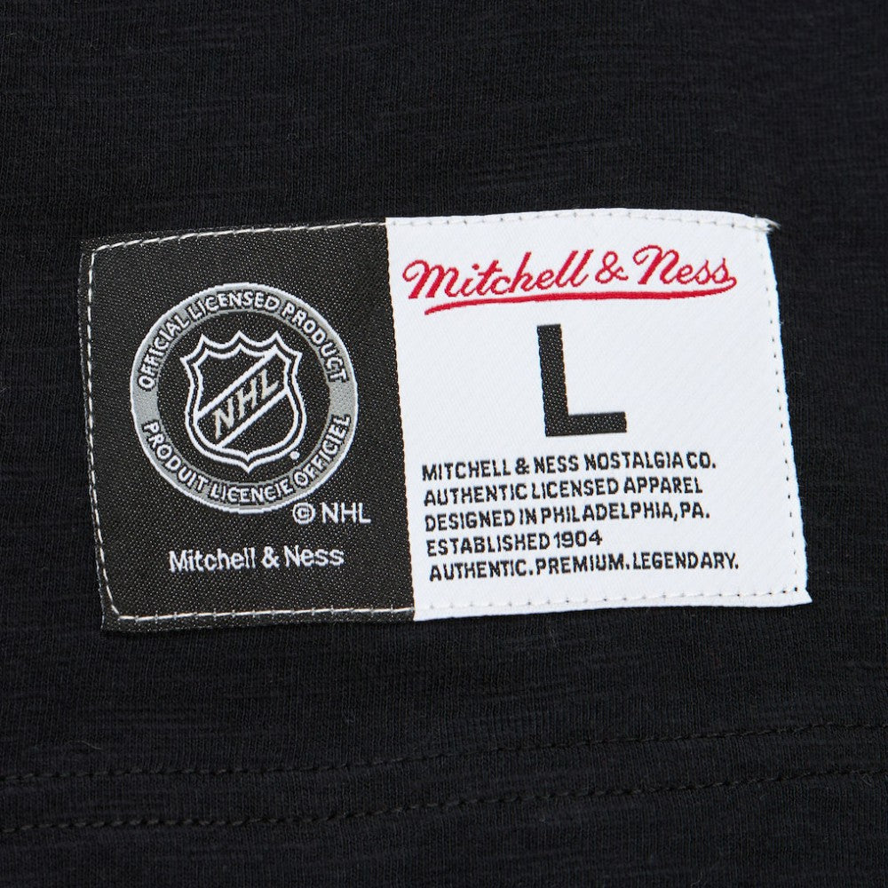 Carolina Hurricanes Mitchell & Ness Legendary Slub Raglan Long Sleeve T-Shirt - Black/Red T-shirts