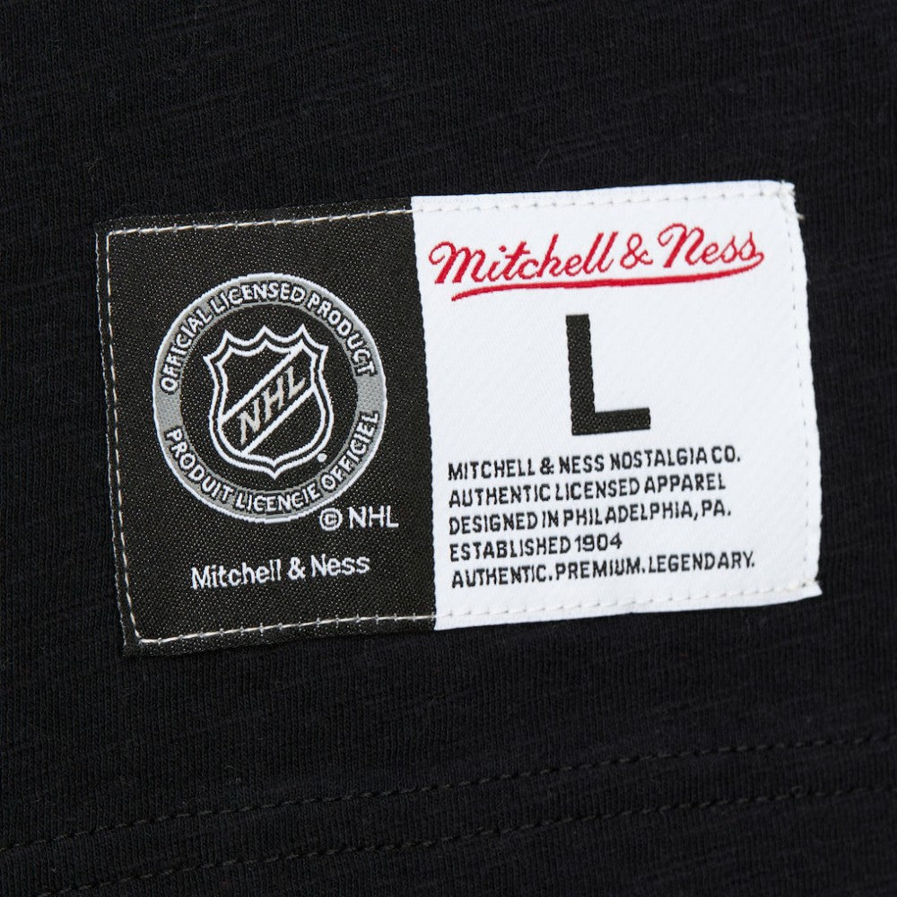 New Jersey Devils Mitchell & Ness Legendary Slub Raglan Long Sleeve T-Shirt - Black/Red T-shirts
