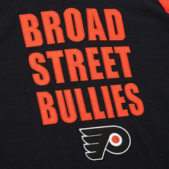 Philadelphia Flyers Mitchell & Ness Legendary Slub Raglan Long Sleeve T-Shirt - Black/Orange T-shirts