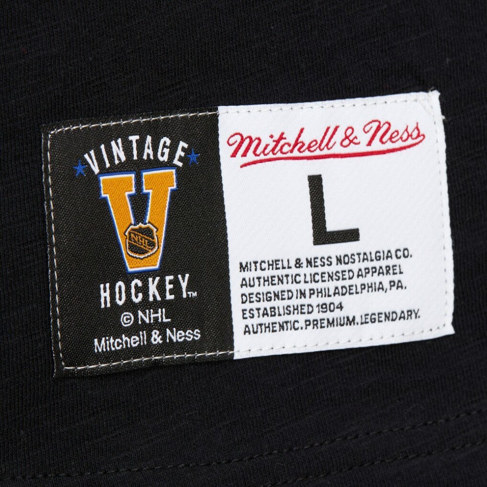 Philadelphia Flyers Mitchell & Ness Legendary Slub Raglan Long Sleeve T-Shirt - Black/Orange T-shirts