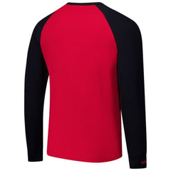Detroit Red Wings Mitchell & Ness Legendary Slub Raglan Long Sleeve T-Shirt - Red/Black T-shirts